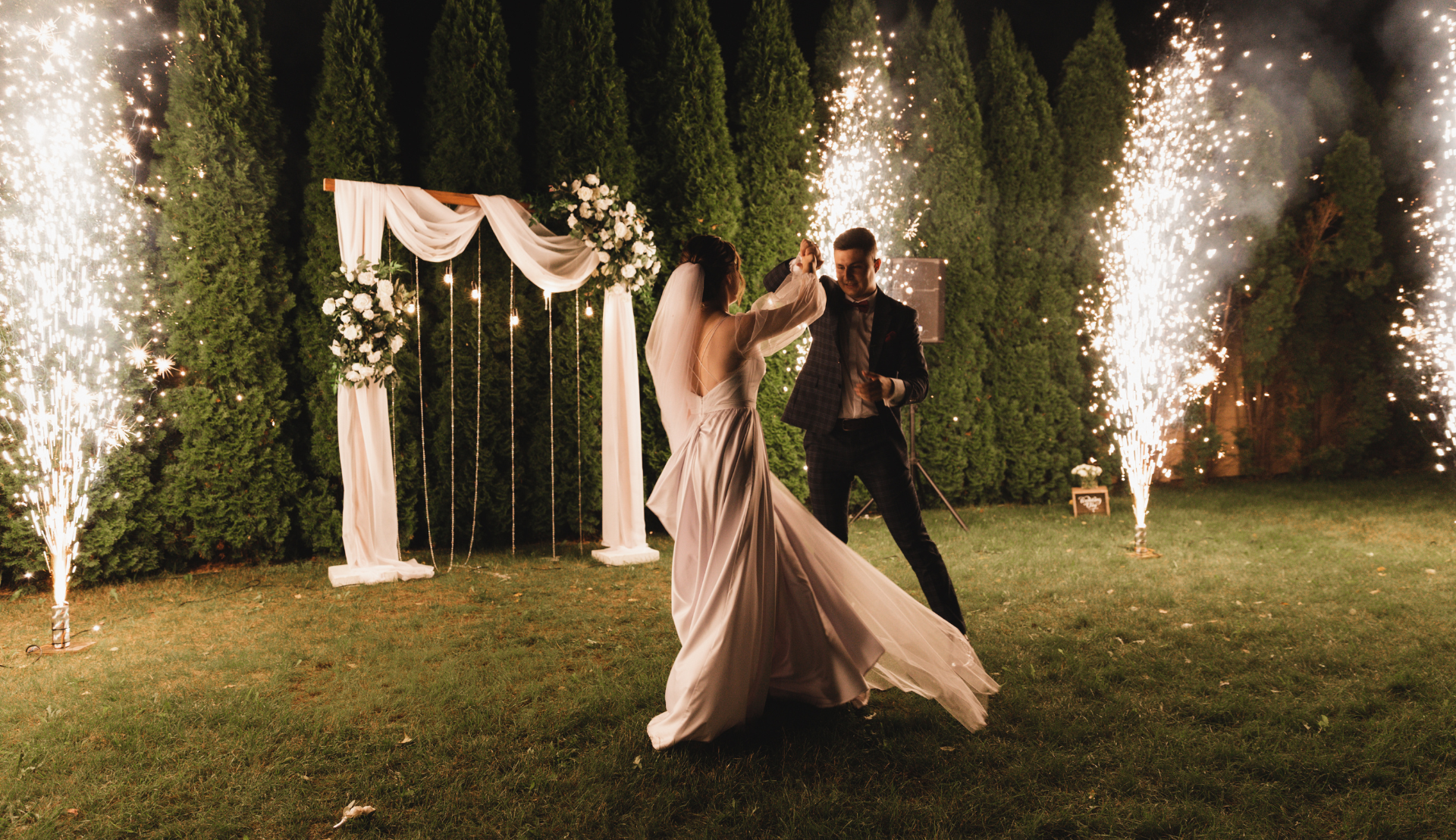 wedding fireworks